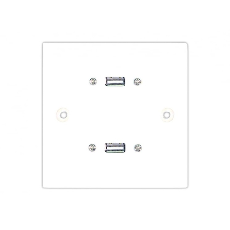 0.15m Single Twin USB Stubplate