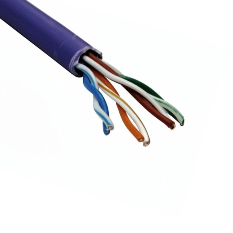 305m Cat5e UTP Reel - Solid Core (Purple)