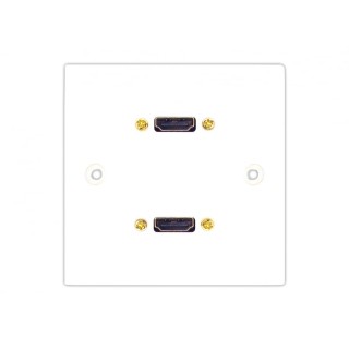 Dual Twin HDMI Faceplate - 20m