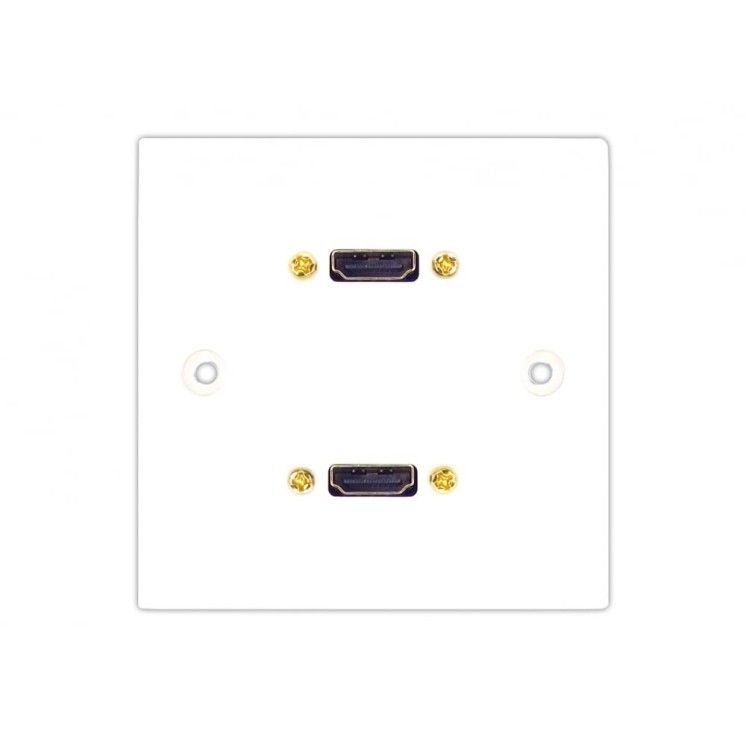 Dual Twin HDMI Faceplate - 20m