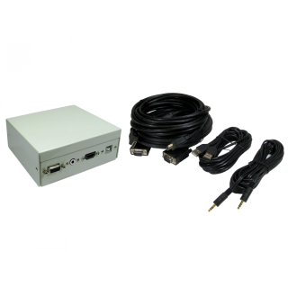 4 Port Metal Box with AV Modular Couplers 10m Kit