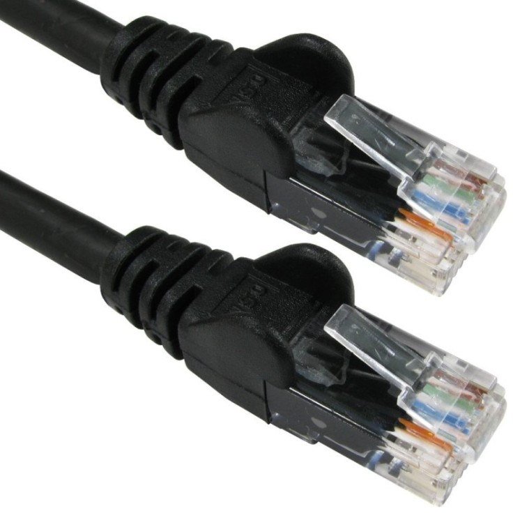 2m Economy Gigabit Networking Cable - Black
