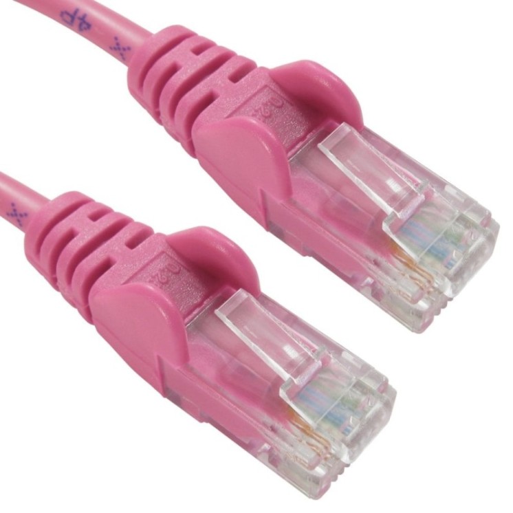 1m Economy 10/100 Networking Cable - Pink