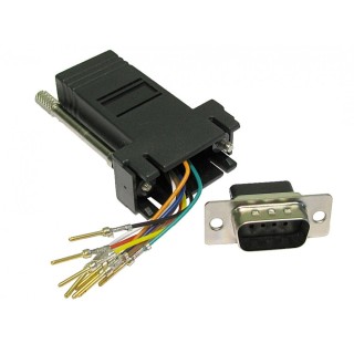 D9 Male to RJ45 Female Modular Adapter D9 Male to RJ45 Female Modular Adapter