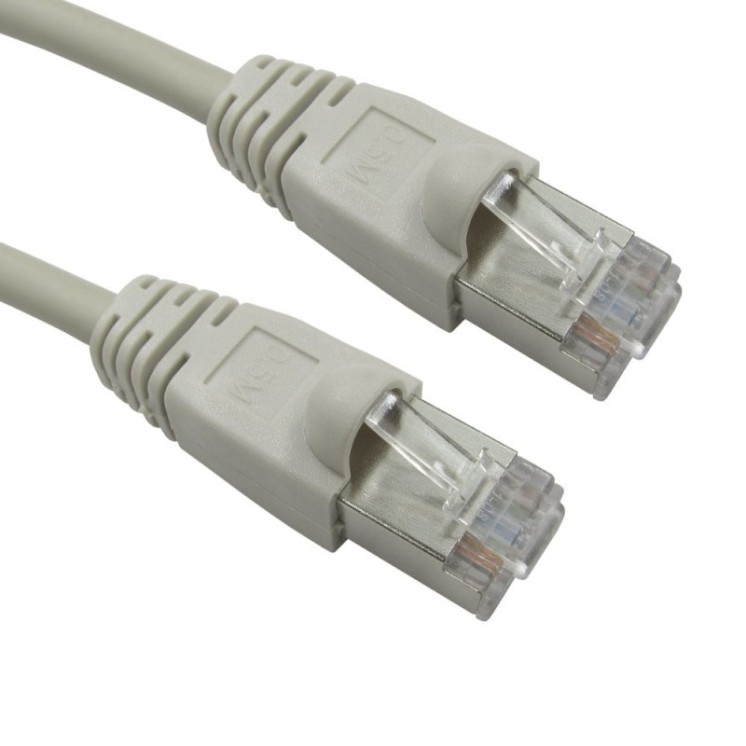 5mtr LSZH Snagless Shielded Cat6 Patch Cable - Grey