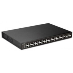 DrayTek Vigor Switch P2540xs 54 Port PoE+ Gigabit L2+ Managed Switch with 48 PoE+ RJ-45 LAN Ports & 6 10GbE SFP+ Ports