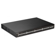 DrayTek 54 Port PoE+ Gigabit L2+ Managed Switch with 48 PoE+ RJ-45 LAN Ports & 6 10GbE SFP+ Ports