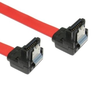 0.9m Locking SATA v2 Data Cable - Right Angled