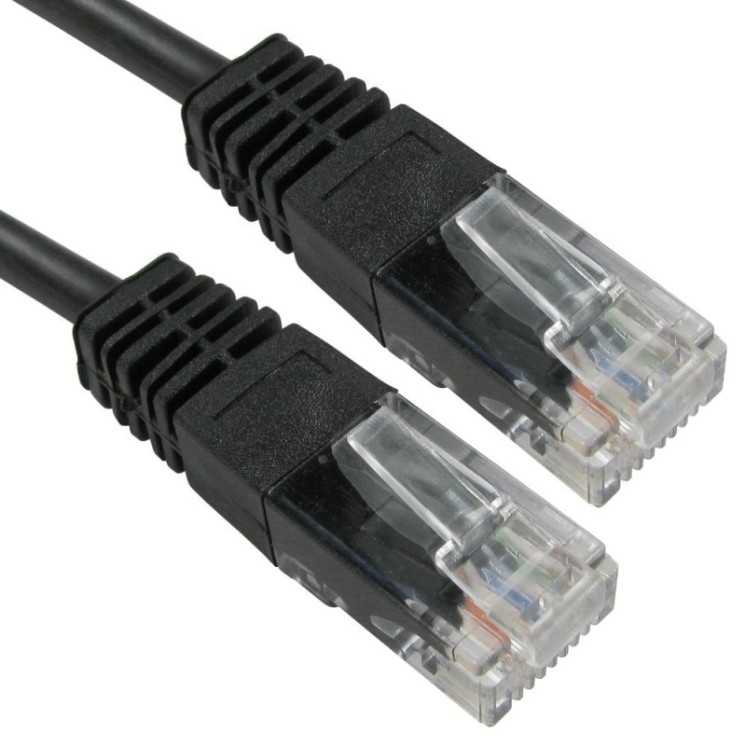0.5m Cat5e Patch Cable - Black