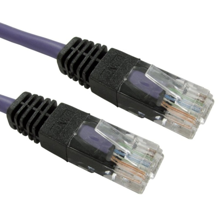 3m Violet Cat5e Crossover Patch Cable - 26AWG