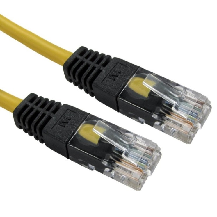 3m Yellow Cat5e Crossover Patch Cable - 26AWG