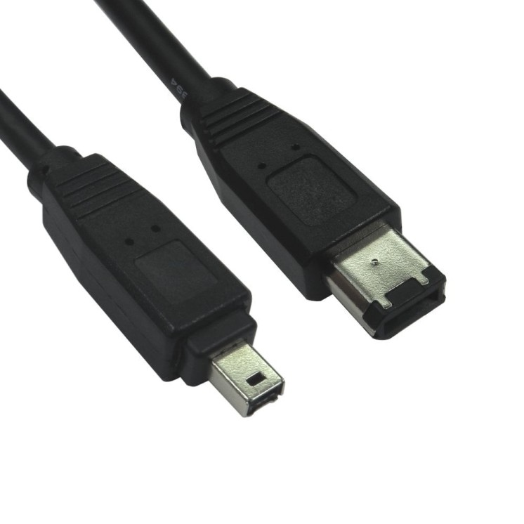2m Firewire 6 Pin (M) to 4 Pin (M) Cable