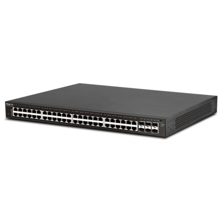 54 Port PoE+ Gigabit L2+ Managed Switch with 48 PoE+ RJ-45 LAN Ports & 6 10GbE SFP+ Ports
