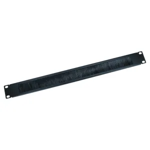 19 inch Rack Mount Brush Plate - 1u
