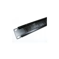 19 inch Rack Mount Brush Plate - 1u