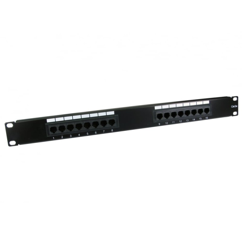 16 Port Cat5e Patch Panel