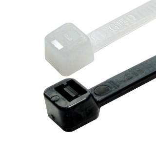 100mm X 2.5mm Black Cable Ties - PK 100