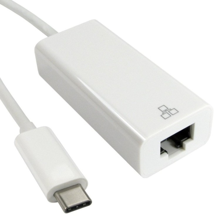 15cm Leaded USB Type C (M) to Gigabit Ethernet Adapter