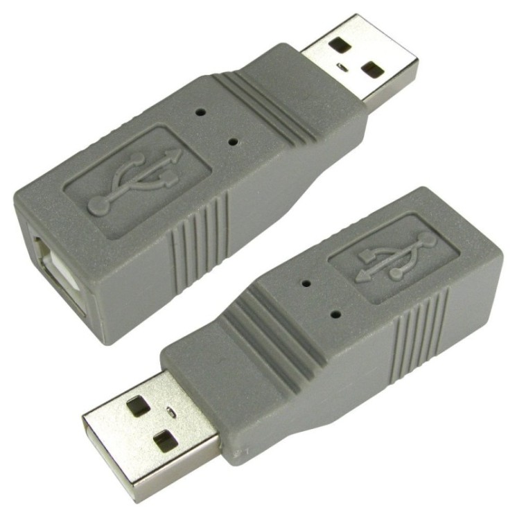 USB 2.0 Type A (M) to Type B (F) Adapter
