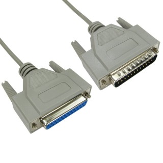 3m D25 (M) to D25 (F) Serial Extension Cable