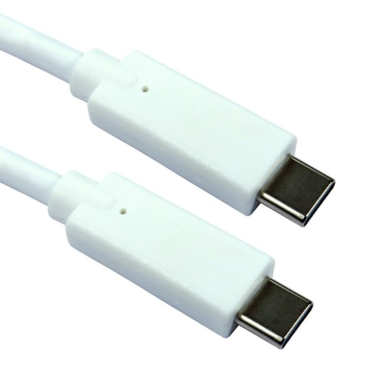 1m USB 10Gbps Type C (M) to Type C (M) Cable 100W - White