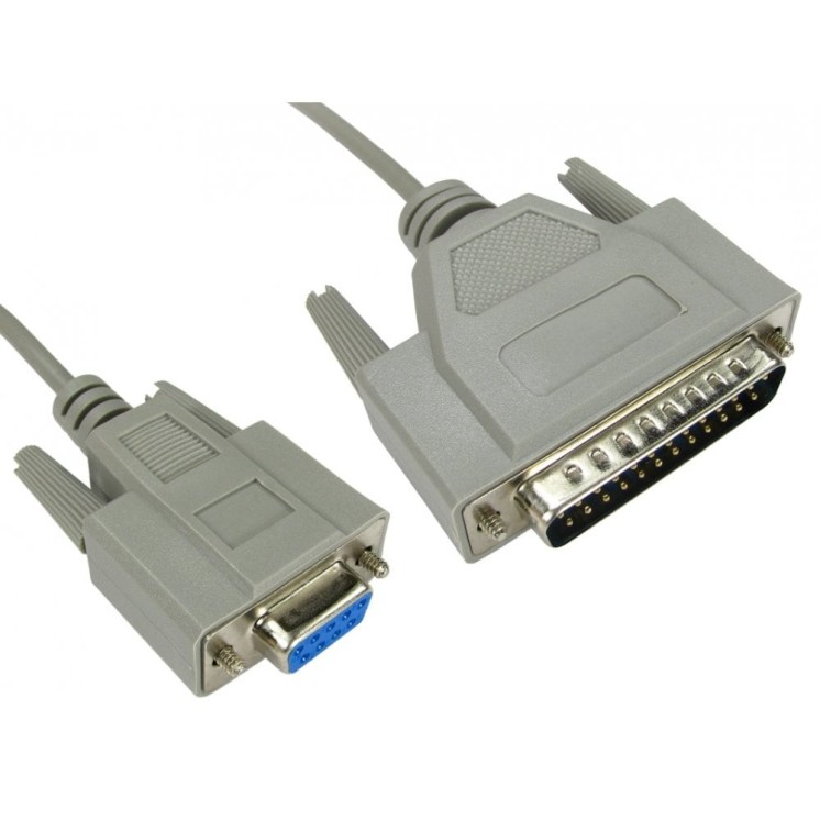 3m D9 (F) to D25 (M) Serial Cable