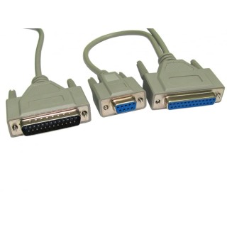 D9 & D25 (F) - D25 (M) Serial Modem Cable D9 & D25 (F) - D25 (M) Serial Modem Cable