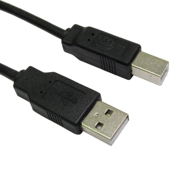 3m USB 2.0 Type A (M) to Type B (M) Data Cable - Black