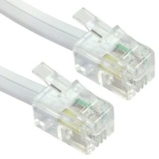 5m Coiled Handset Cord - White