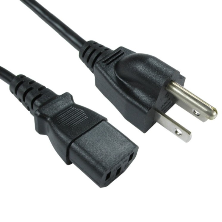 2m US Plug to C13 Mains Lead