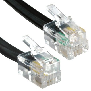 2m Coiled Handset Cord - Black