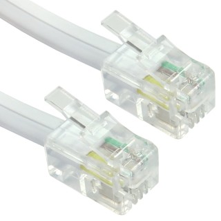 2m Coiled Handset Cord - White
