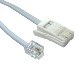 2m Two Wire RJ11 (M) to BT (M) Cable