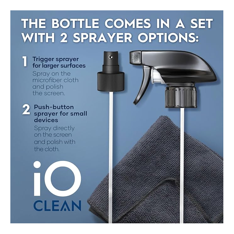 Professional Screen Cleaner Kit (473ml) | Streak-Free & Safe