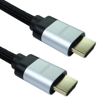 0.5m 8K HDMI Cable - Silver Connectors