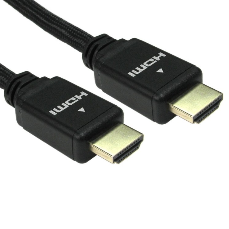2m HDMI v2.1 Certified Cable - Black Aluminium Shell
