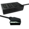 3 Way SCART Splitter Box