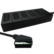 5 Way SCART Splitter Box