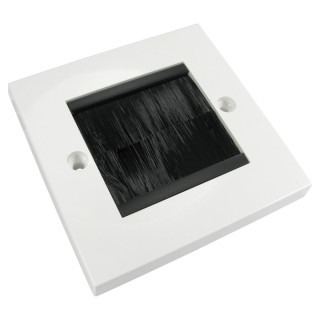 Single Gang Black Brush Plate Single Gang Black Brush Plate