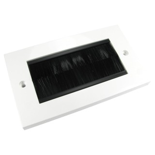 Dual Gang Black Brush Plate