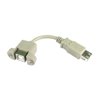 USB B Panel mount stub