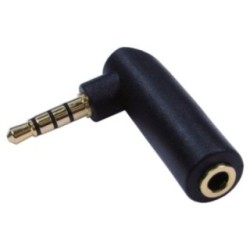 3.5mm (M) to 3.5mm (F) Right Angled Adapter