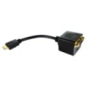 HDMI (M) to 1X HDMI and 1x DVI-D (F) Splitter Cable