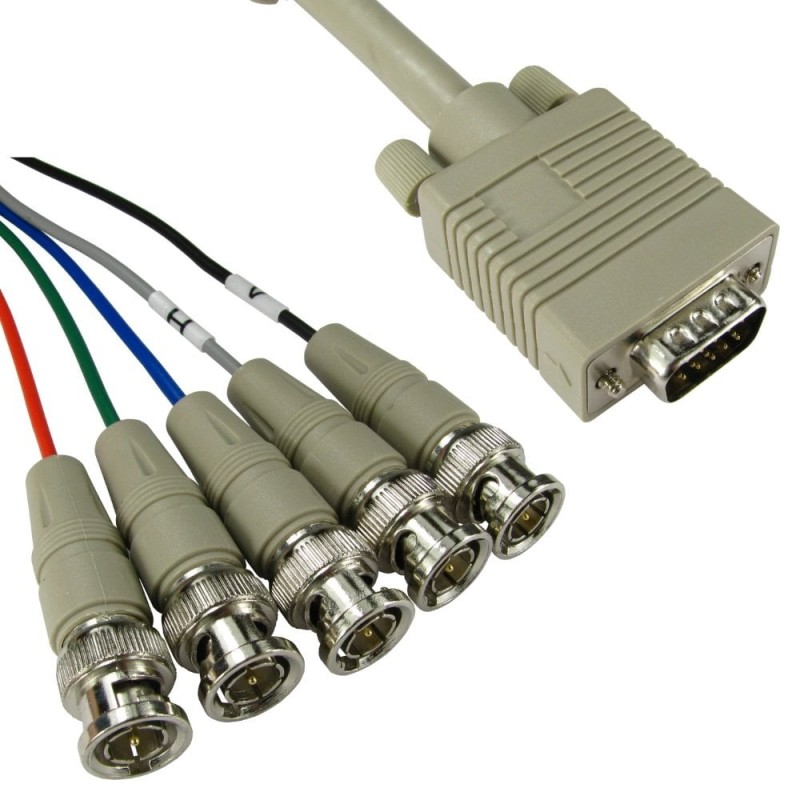 SVGA to 5x BNC Cable