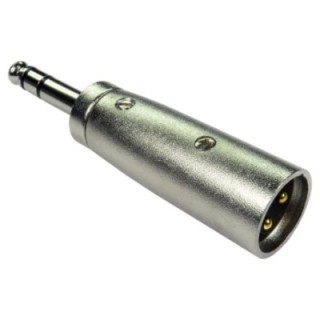 6.35mm Stereo (M) to XLR (M) Adapter - Gold Pins