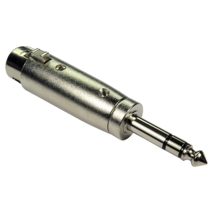 6.35mm Stereo (M) to XLR (F) Adapter - Gold Pins
