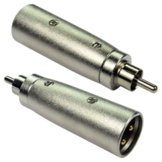 RCA (M) to XLR (M) Adapter