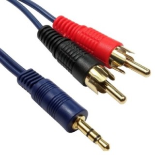 15m High Quality 3.5mm Stereo to Two RCA Cable