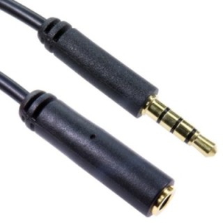 2m 3.5mm TRRS Male to Female Extension Cable