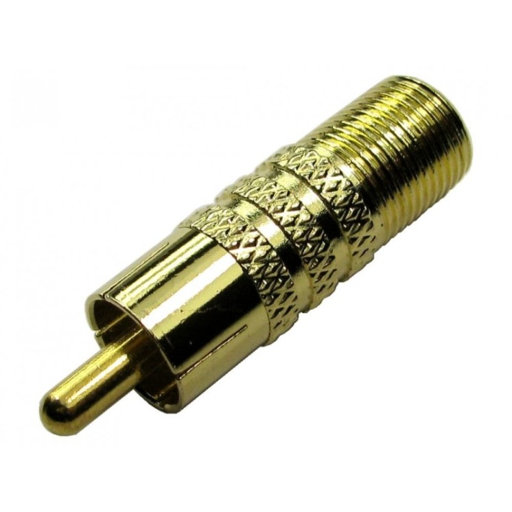 F Connector (female) to RCA (male) Adapter